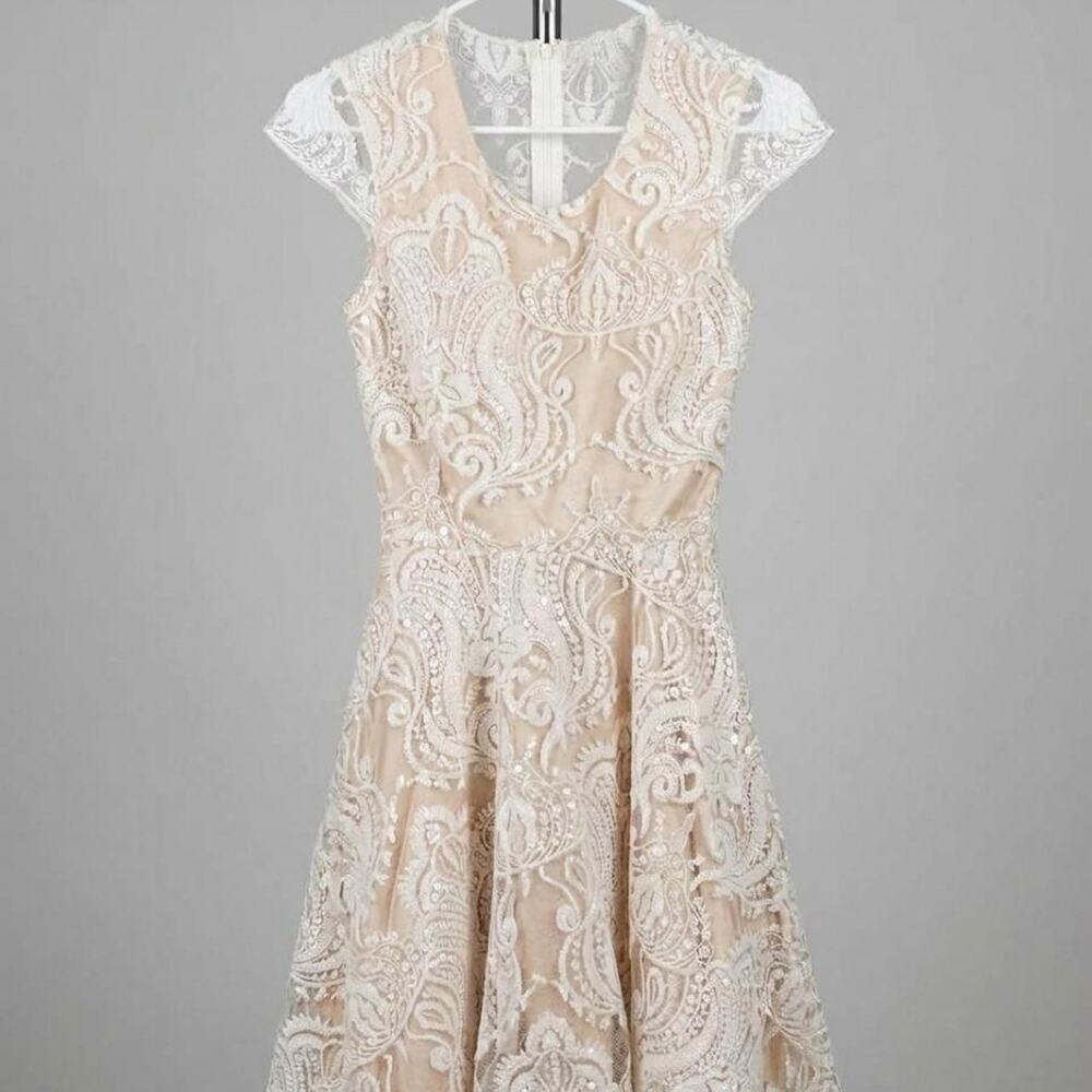 Sequin hearts lace sequin